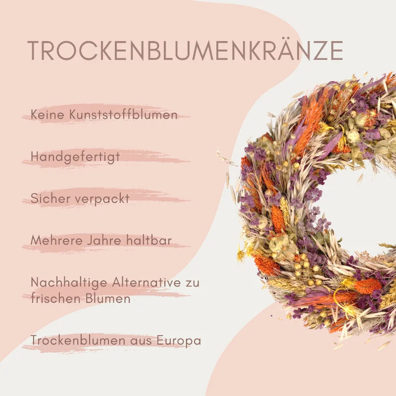 Trockenblumenkranz - All Seasons Bunt Ø 30 cm