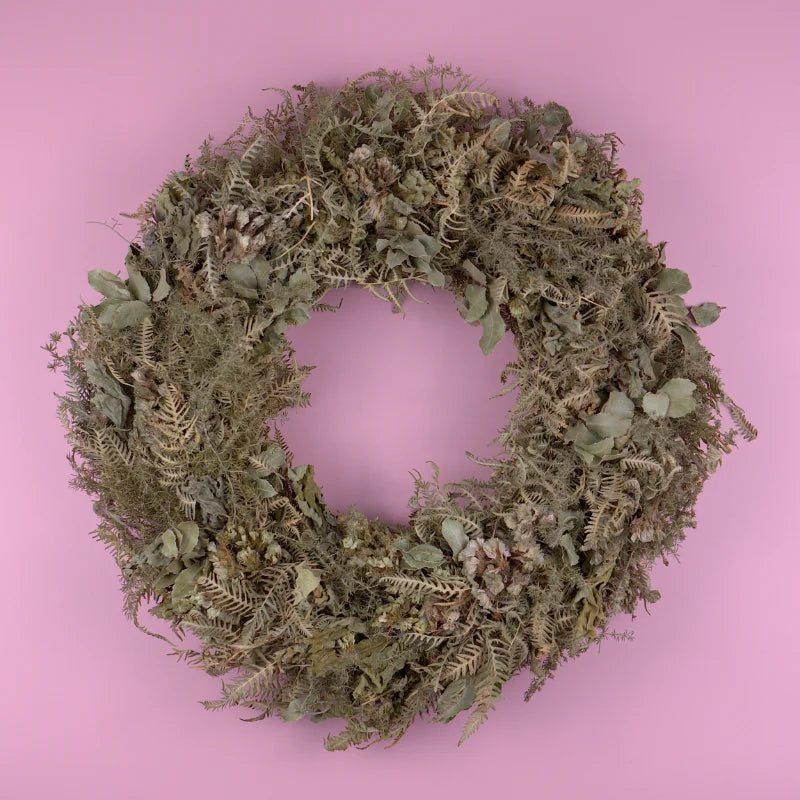Trockenblumenkranz - All Season Grün Ø 40 cm
