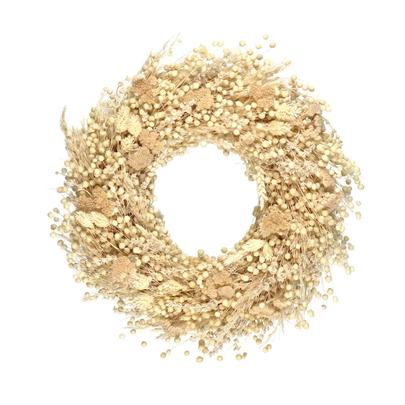 Trockenblumenkranz - Beige Ø 30 cm
