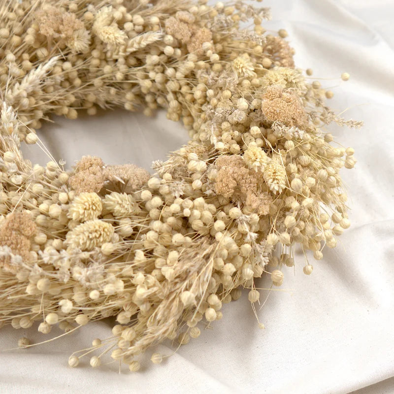 Trockenblumenkranz - Beige Ø 30 cm