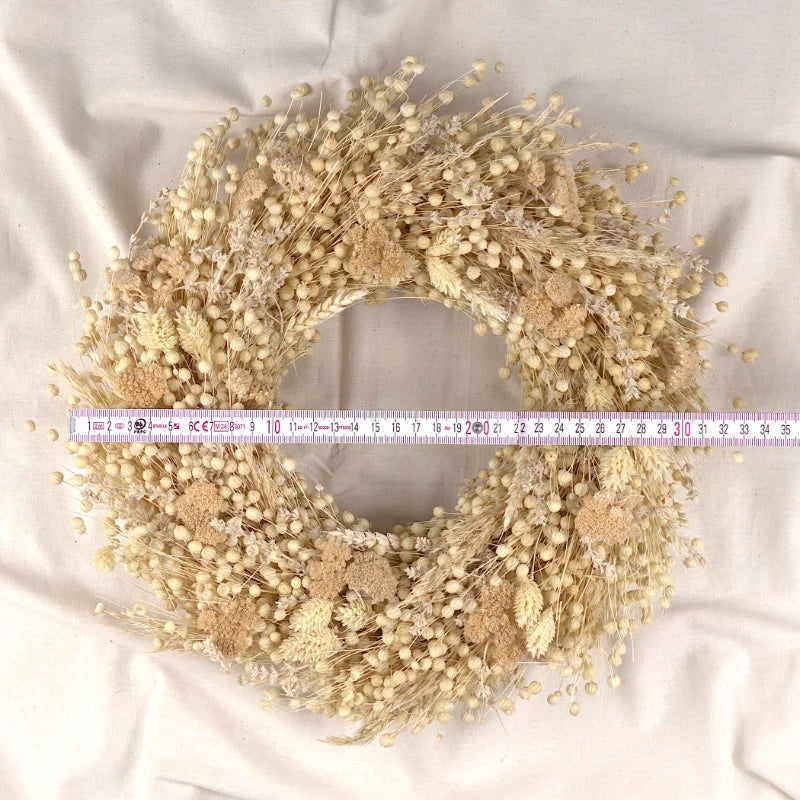 Trockenblumenkranz - Beige Ø 30 cm