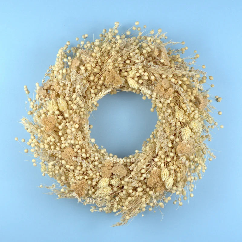 Trockenblumenkranz - Beige Ø 30 cm