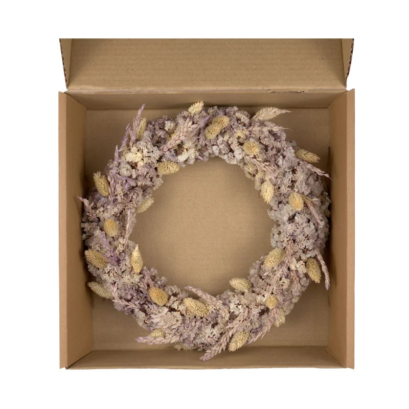Trockenblumenkranz - Slim - Lila Ø 30 cm