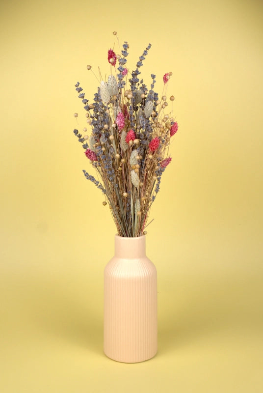 Trockenblumenstrauß Natur-Lila