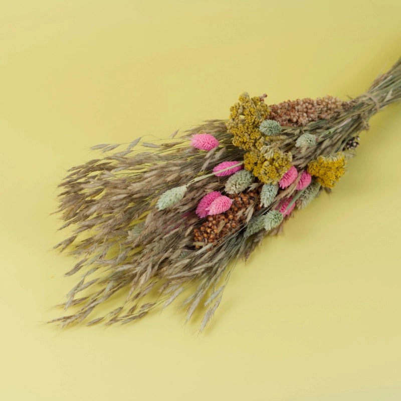 Trockenblumenstrauß Natur-Rosa